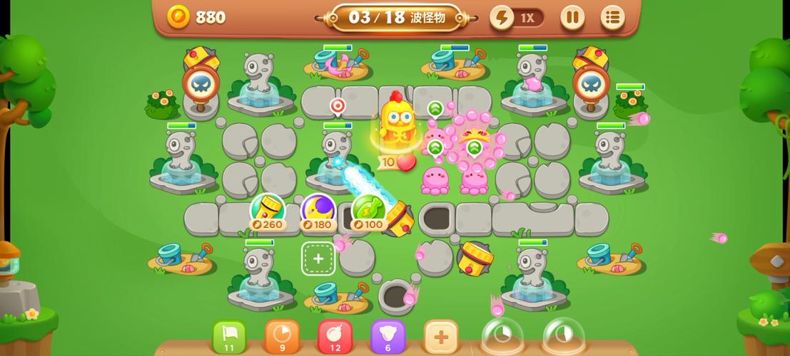 保卫萝卜3游乐场54关怎么过