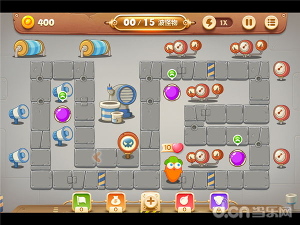 保卫萝卜3工厂第8关怎么玩