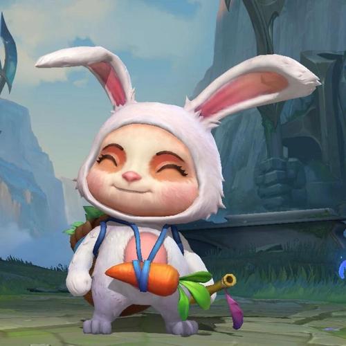 英雄联盟提莫兔宝宝皮肤好可爱呀,是英雄联盟里面个子最小的把
