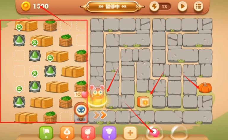 保卫萝卜3燃爆新春第8关攻略