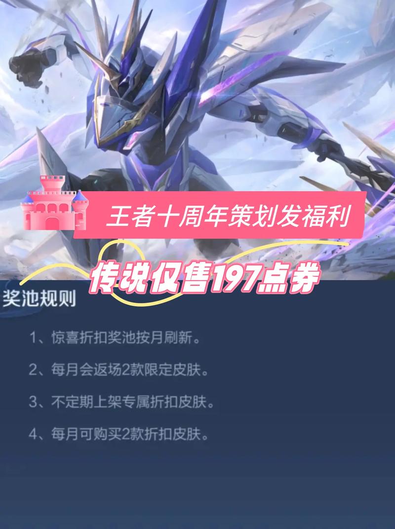 王者荣耀十周年怎么领点券