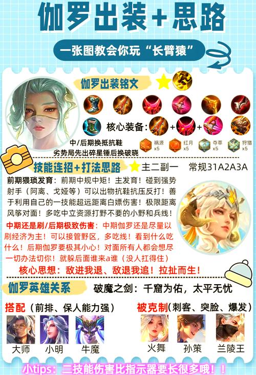 王者荣耀伽罗怎么玩